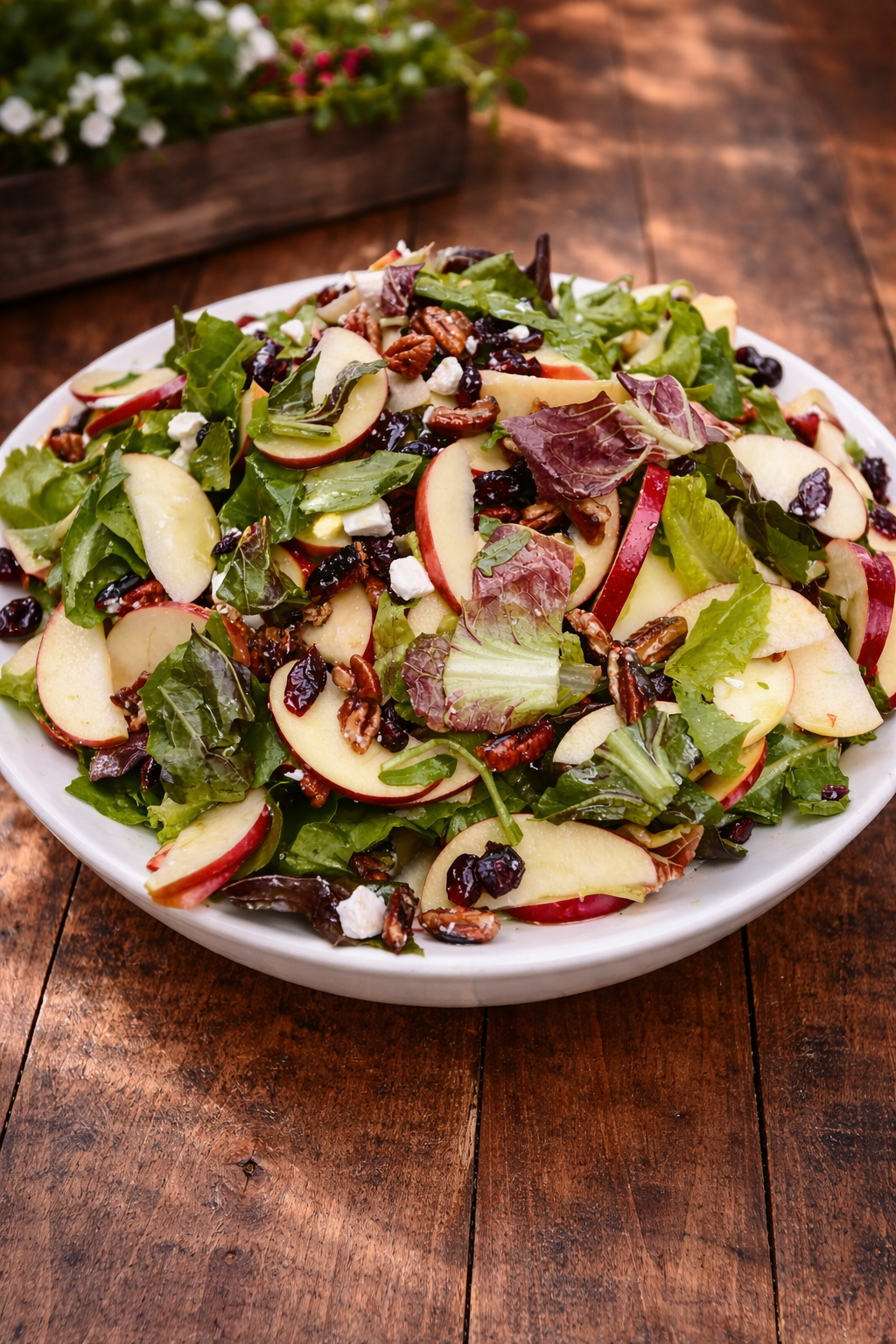 Cranberry, Apple & Candied Pecan Nut Salad