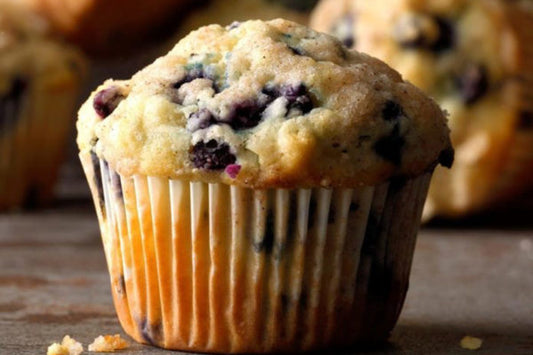 Classic Blue Berry muffin. Freshly baked. Packs of 4.