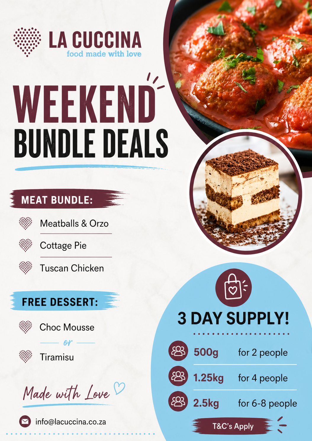 3 Day Meal Deal! (Meat)