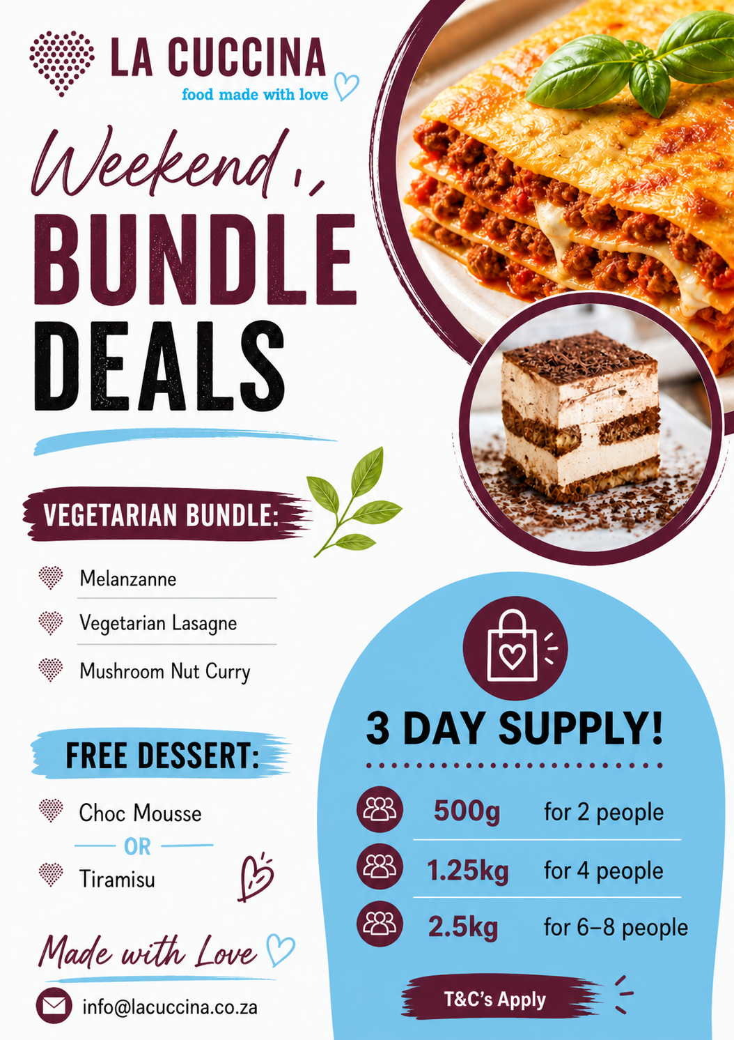 3 Day Meal Deal! (Vegetarian)