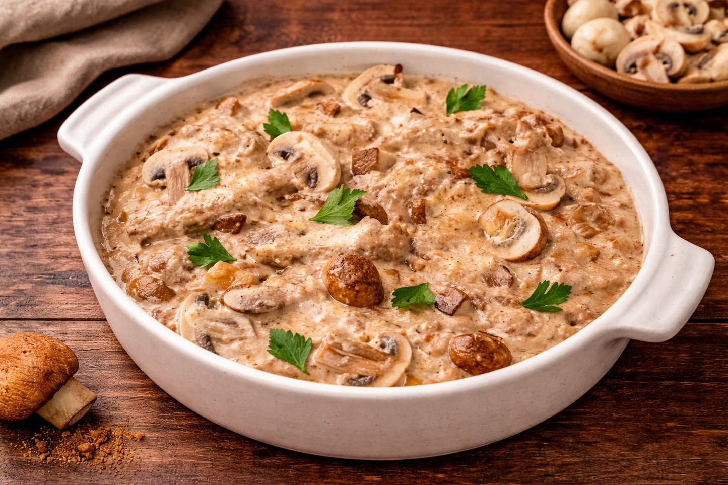 Beef Peppercorn Fillet Stroganoff