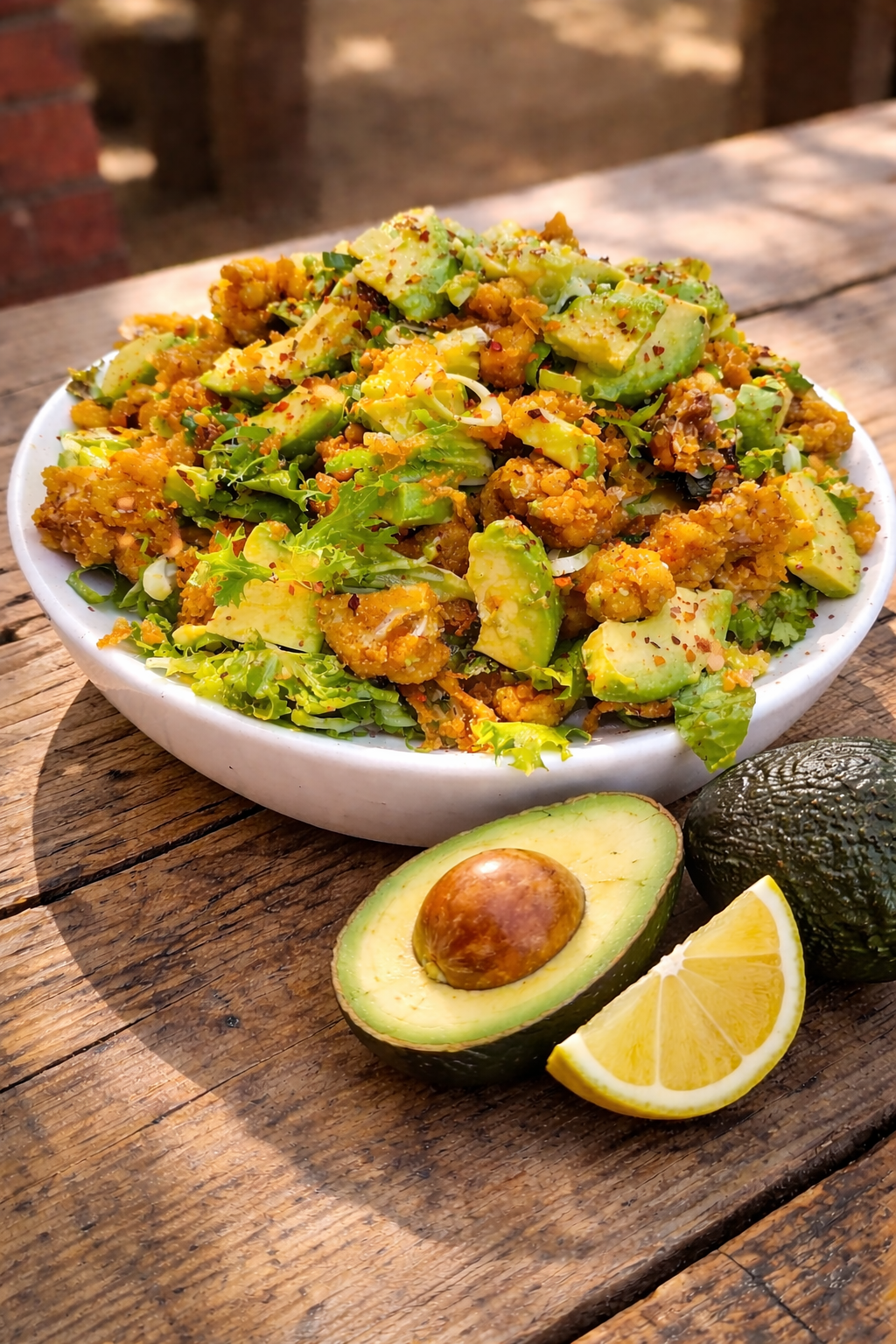 Roasted Cauliflower & Avo Salad