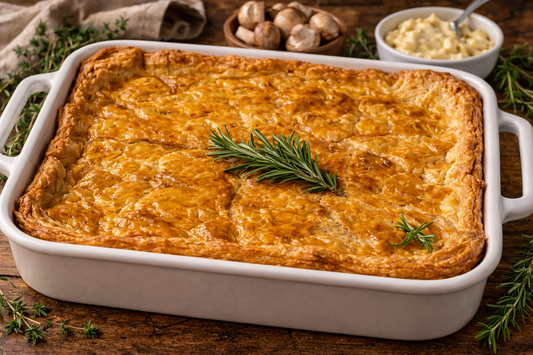 Free Range Chicken Mushroom and Rosemary Pie