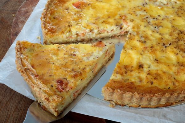 Salmon and Cream Cheese Quiche (Pack of 4 Mini or 1 Full Size)